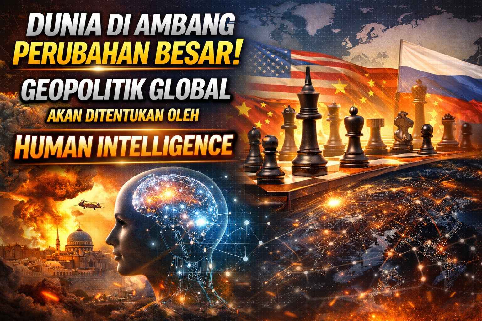 Dunia di Ambang Perubahan Besar, Geopolitik Global Akan Ditentukan oleh Human Intelligence
